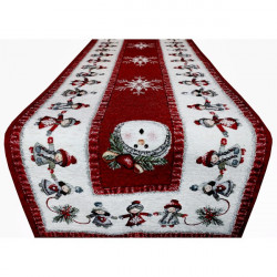 Vianočný gobelinový behúň na stôl 40x130 cm Chenille IT021 40x130 cm Viacfarebná