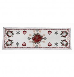 Vianočný gobelínový behúň na stôl Chenille IT09 40x130 cm Viacfarebná #1