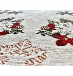 Vianočný gobelínový behúň na stôl Chenille IT09 40x130 cm Viacfarebná #3