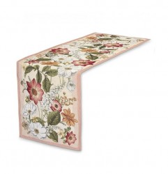 Gobelínový behúň na stôl Mix kvetov Viacfarebná 45x90 cm