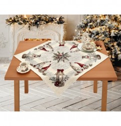 Gobelinový obrus na stôl Škriatkovia 90x90 cm Chenille IT020 90x90 cm  Viacfarebná