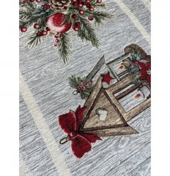 Gobelinový obrus na stôl Škriatkovia 90x90 cm Chenille IT020 90x90 cm  Viacfarebná #6