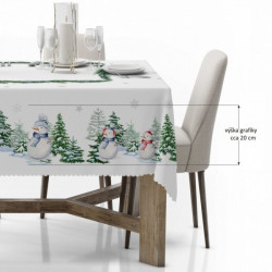 Vianočný obrus na stôl Vianočný stromček MIG934 Biela 110x160 cm #3