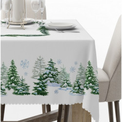 Vianočný obrus na stôl Vianočný stromček MIG935 Biela 140x220 cm #2