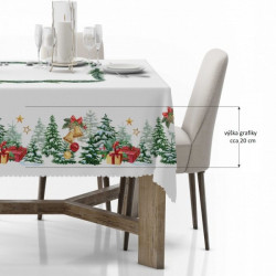 Vianočný obrus na stôl Vianočný stromček MIG939 Biela 110x160 cm #3