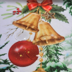 Vianočný obrus na stôl Vianočný stromček MIG939 Biela 110x160 cm #5