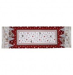 Gobelínový behúň na stôl Chenille IT029 Červená 40x130 cm #3