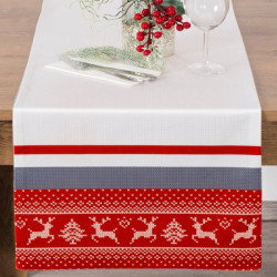 Vianočný behúň na stôl NOEL 01 40x140 cm Viacfarebná