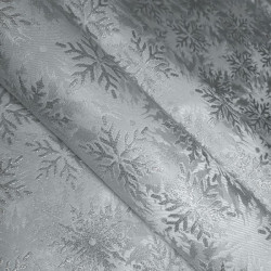 Vianočný behúň na stôl so striebornými snehovými vločkami Strieborná 40x140 cm #3