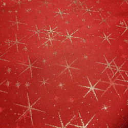 Sviatočný behúň na stôl červený Hviezdy Červená 40x140 cm #3