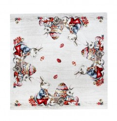 Veľkonočný gobelínový obrus na stôl 90x90 cm Chenille IT116 90x90 cm  Viacfarebná #2