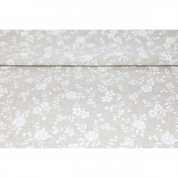 Behúň na stôl biele kvety Made in Italy, 50 x 150 cm #1