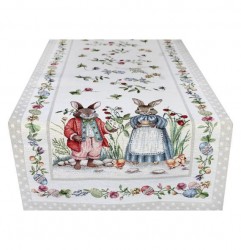 Veľkonočný gobelínový behúň na stôl MIGD018 Viacfarebná 45x140 cm