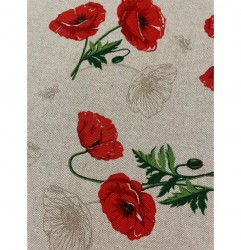 Behúň na stôl červené divé maky Viacfarebná 40x100 cm #5