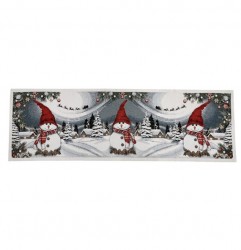 Gobelinový behúň na stôl Snehuliak 40x90 cm Chenille IT07 Viacfarebná 40x90 cm #3