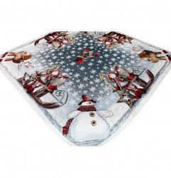Gobelinový obrus na stôl 90x90 cm Chenille IT017 90x90 cm  Viacfarebná #2