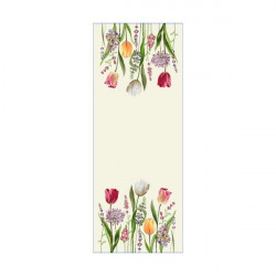 Gobelinový obrus na stôl Tulipány Chenille 1187 Viacfarebná 40x100 cm #1
