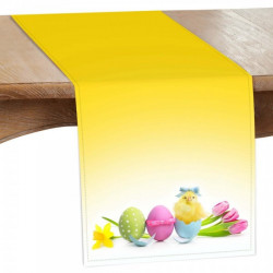 Veľkonočný behúň na stôl MIGUD924 Žltá 40x140 cm