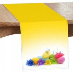 Veľkonočný behúň na stôl MIGUD925 Žltá 40x140 cm