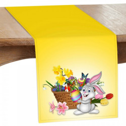 Veľkonočný behúň na stôl MIGUD926 Žltá 40x140 cm