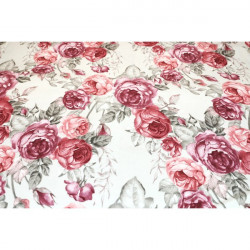 Bavlnená látka Flanel Ruže ružové, š. 290 cm Ružová #1