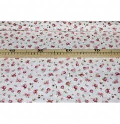 Bavlnená látka Ružové ružičky, š. 140 cm Ružová Šírka 140 cm #1