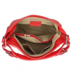Čierna kožená kabelka na rameno 390 Made in Italy Čierna #1