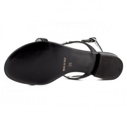 Čierne sandále zdobené kamienkami 905 ZODIACO, Čierna, 38 #3