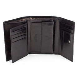 Dámska kožená peňaženka P076 PSP02 PIERRE CARDIN, Čierna #1