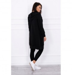 Dámska mikina s kapucňou a vreckami MI8924 čierna Univerzálna Čierna #2