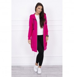 Dámska mikina s kapucňou a vreckami MI8924 fucshia Univerzálna Fuchsia #1