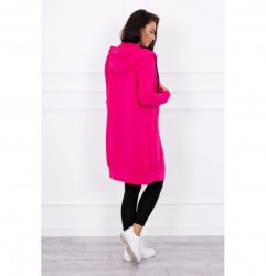 Dámska mikina s kapucňou a vreckami MI8924 fucshia Univerzálna Fuchsia #2