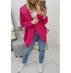 Dámska mikina s krátkym zipsom MI9110 fuchsia Univerzálna Fuchsia #6