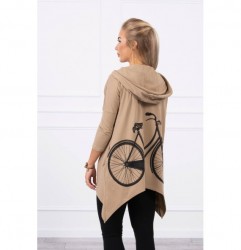 Dámska mikina s potlačou bicykla MI9139 camel Univerzálna Kamel #1