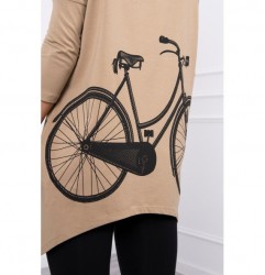 Dámska mikina s potlačou bicykla MI9139 camel Univerzálna Kamel #3