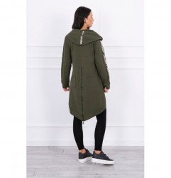 Dámska mikina so zipsom vzadu MI8997 tmavozelená Univerzálna Zelená #2