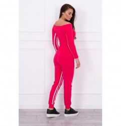Dámska súprava MI8958 s dvojitým pruhom fuchsia Univerzálna Fuchsia #1