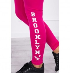 Dámske legíny Brooklyn MI8882 fuchsia Univerzálna Fuchsia #3