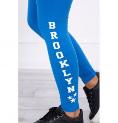 Dámske legíny Brooklyn MI8882 modré Univerzálna Modrá #3