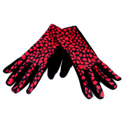 Dámske rukavice srdiečka GMF07 Made in Italy Univerzálna Červená