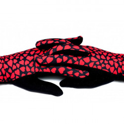 Dámske rukavice srdiečka GMF07 Made in Italy Univerzálna Červená #1