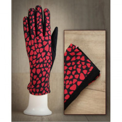 Dámske rukavice srdiečka GMF07 Made in Italy Univerzálna Červená #2