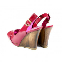 Dámske sandále na klíne 635 Elisa Morelli Fuchsia 37 #3