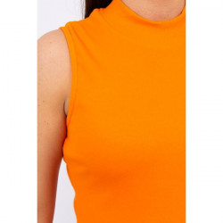 Dámske tričko bez rukávov MI8988 oranžové Univerzálna Oranžová #2