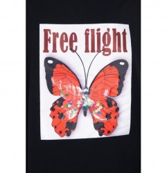 Dámske tričko FREE FLIGHT MI5404 čierne, Uni, Čierna #2