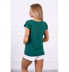 Dámske tričko s potlačou pier MI8985 zelené Univerzálna Zelená #1