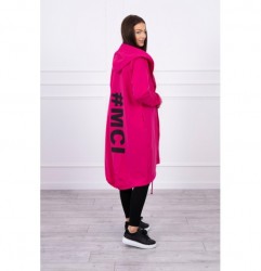 Dámsky kardigán oversize MI9005 fuchsia Univerzálna Fuchsia #2