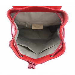 Dámsky kožený batoh 420 fialový Made in italy Fialová #1