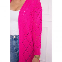 Dámsky sveter s geometrickým vzorom MI2020-4 ružový Univerzálna Ružová #3