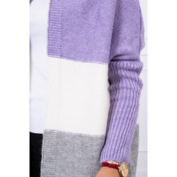 Dámsky sveter s kapucňou MI2019-15 fialový Univerzálna Fialová #2